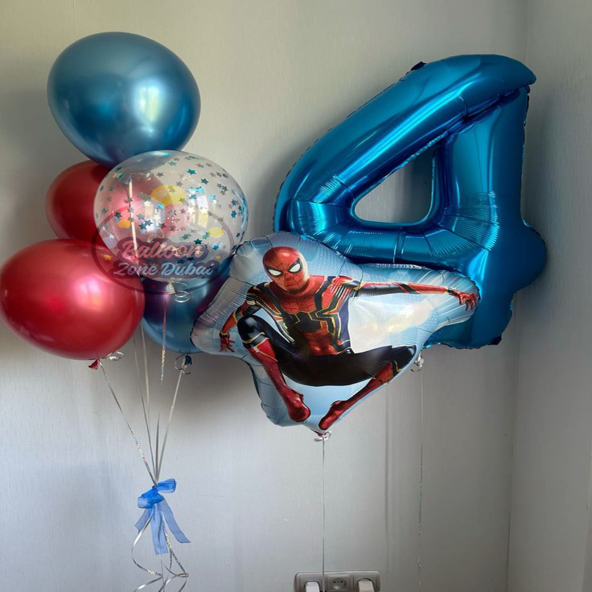 Web-Slinger Birthday Balloons package